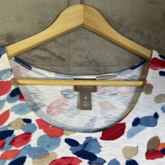 Chico's Dress Size 4/US 20 Multi Color Abstract Sleeveless Boho Tank Knee Length - Picture 2 of 9